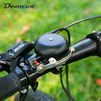 Deemount Classic Cycle Ορειχάλκινο κουδούνι Αριστερό Δεξί Χέρι Χρήση Τιμονιού Ποδηλάτου Βάση ανοδιωμένο δακτύλιο 55mm 85g Δαχτυλίδι Υψηλό Βήμα Ευκρινές Προειδοποίηση Θορύβου