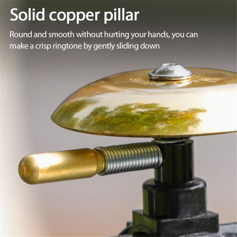 Clopot de bicicletă din cupru Autostradă de munte Mașină zburătoare moartă Accesorii de călărie cu claxon de clopoțel Clopot de cupru Accesorii pentru biciclete