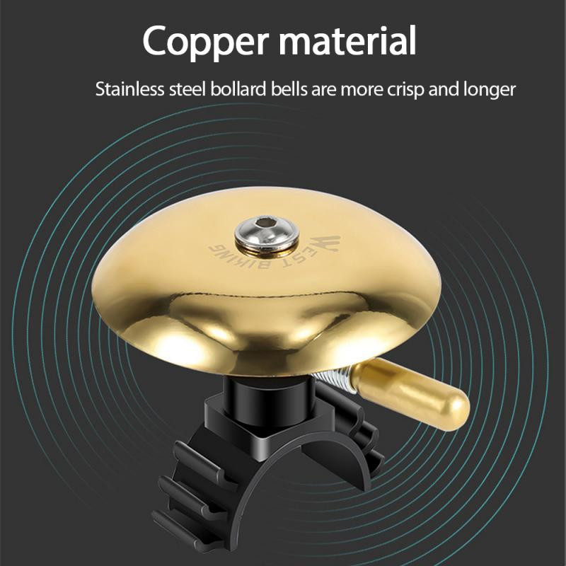 Clopot de bicicletă din cupru Autostradă de munte Mașină zburătoare moartă Accesorii de călărie cu claxon de clopoțel Clopot de cupru Accesorii pentru biciclete