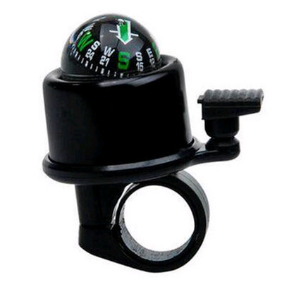 Clopoțel pentru bicicletă de înaltă calitate, capac din aluminiu pentru bicicletă de munte, clopote negru cu busolă, echipament portabil pentru ciclism rezistent la apă