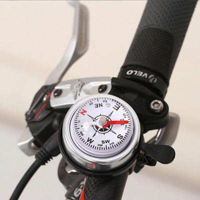 Clopoțel pentru bicicletă de înaltă calitate, capac din aluminiu pentru bicicletă de munte, clopote negru cu busolă, echipament portabil pentru ciclism rezistent la apă