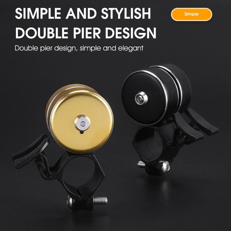 WEST BIKING MTB Clopoțel retro din metal Clopoțel dublu pentru bicicletă Bicicletă de drum Ciclism Siguranță Sună ghidon Clopoțel tare Accesorii pentru biciclete