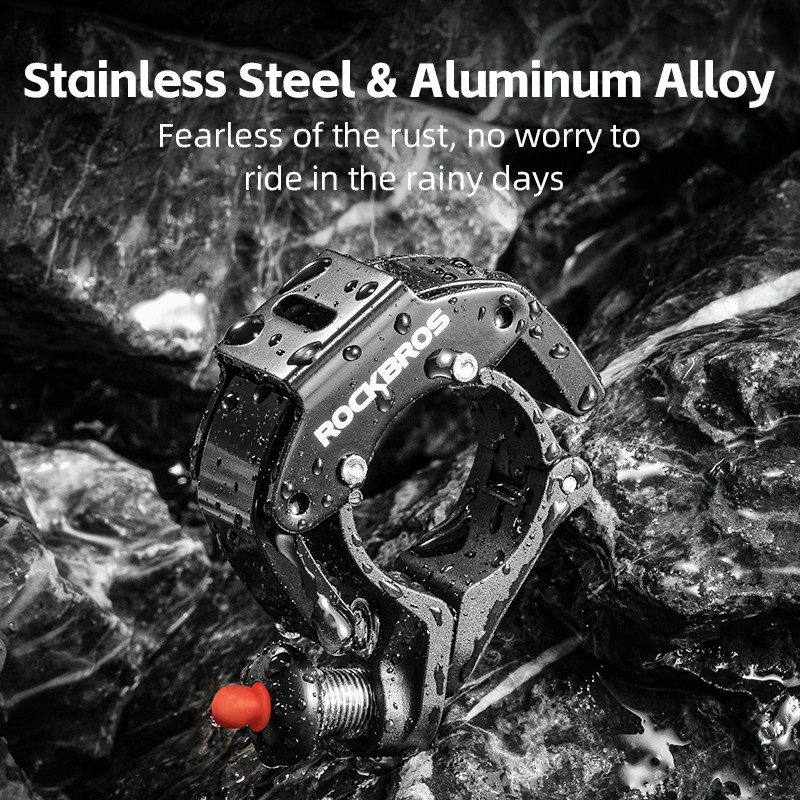 ROCKBROS Clasic inoxidabil MTB Bicicletă Clopot Siguranță Bicicletă Ghidon Clopoțel Claxon Claxon Sunet Claxon Bicicletă Accesorii pentru biciclete