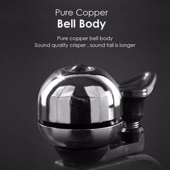 MICCGIN Pure Copper Bicycle Bell Portable Mini Manual Hit 90DB 360 Degree Rotable Finger Pick Bike Horn Cycling