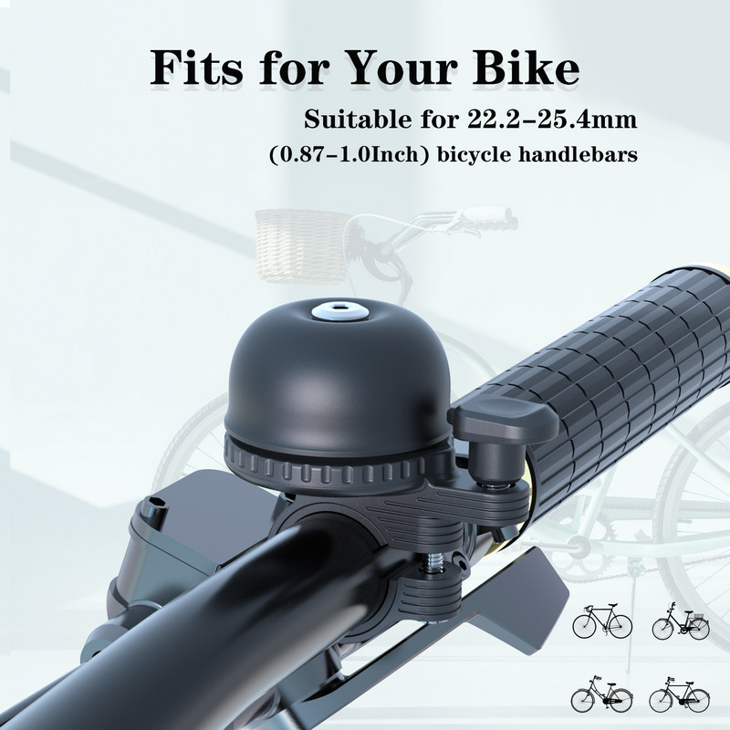 Dviračio skambutis, skirtas Apple AirTag, GPS padėties nustatymo nuo vagystės dviračio skambutis, važiavimo kalnų dviračiu priedai elektrinis dviračio garso signalas