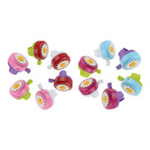 1 buc Allek drăguț pentru copii sonerie de bicicletă 22 mm diametru flori de margaretă avertisment de siguranță coarne scuter băieți fete inel de alarmă pentru ciclism