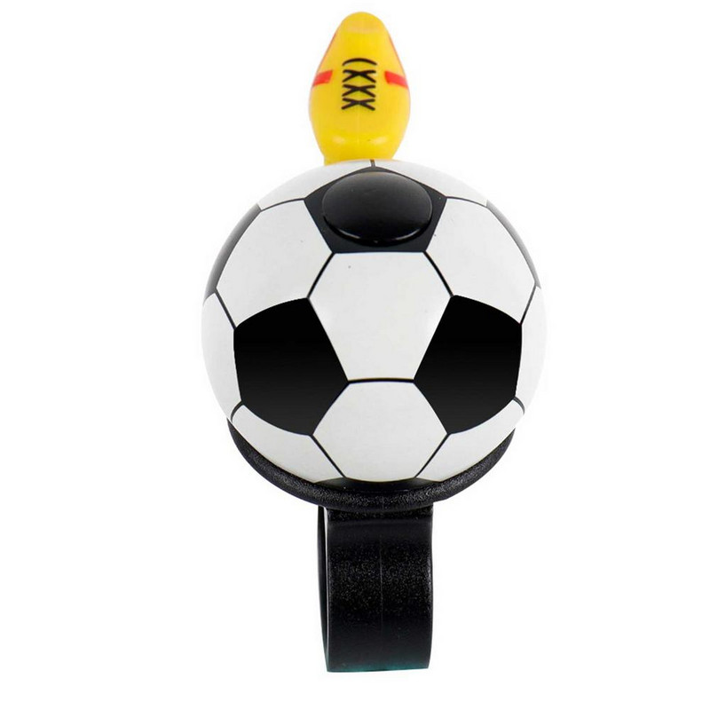 Clopoțel pentru bicicletă în formă de fotbal Nailon + aliaj de aluminiu Claxon pentru alarmă pentru bicicletă Sunet puternic și clar Claxon pentru bicicletă de munte Clopot Accesorii pentru biciclete