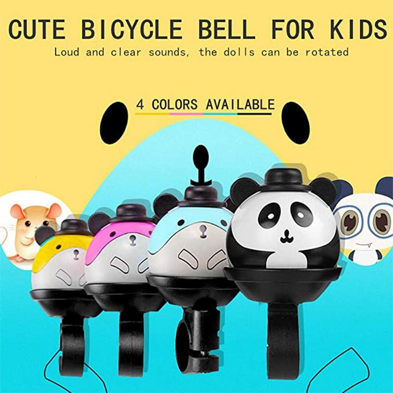 1kom Slatki crtić Panda Zvono za bicikl Dječje balansiranje Automobil Biciklizam Ručno zvono na vratima Pritisnite Mala zvona Jahanje Truba Dodaci za bicikl