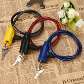 Jalgrattasõidu 8x640 mm kaabeljalgratta tõukeratta turvalukk 2 võtmega Jalgratta lukk Candado Bicicleta Замок Для Велосипеда