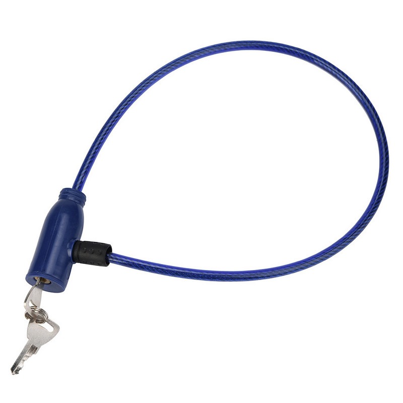 Jalgrattasõidu 8x640 mm kaabeljalgratta tõukeratta turvalukk 2 võtmega Jalgratta lukk Candado Bicicleta Замок Для Велосипеда