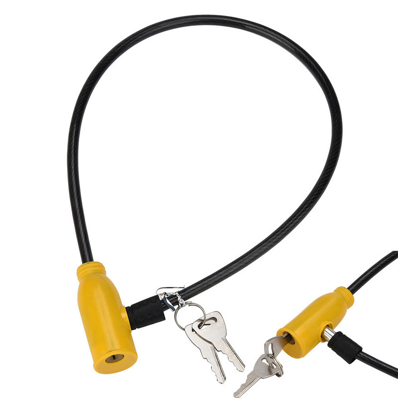 Jalgrattasõidu 8x640 mm kaabeljalgratta tõukeratta turvalukk 2 võtmega Jalgratta lukk Candado Bicicleta Замок Для Велосипеда