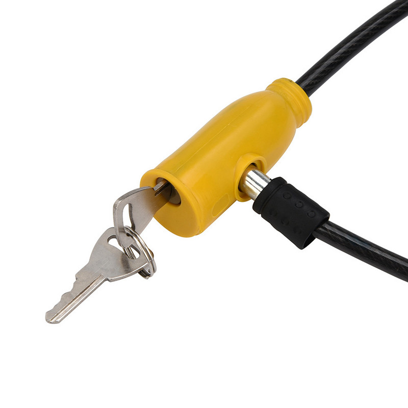 Jalgrattasõidu 8x640 mm kaabeljalgratta tõukeratta turvalukk 2 võtmega Jalgratta lukk Candado Bicicleta Замок Для Велосипеда