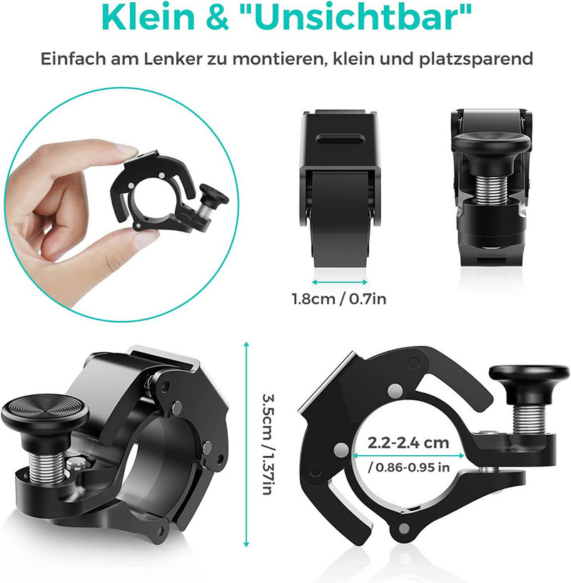 Roostevabast terasest jalgrattakella rõngas MTB jalgratta sarv jalgratta juhtraua kella terav helisignaal jalgrataste turvavarustuse jaoks