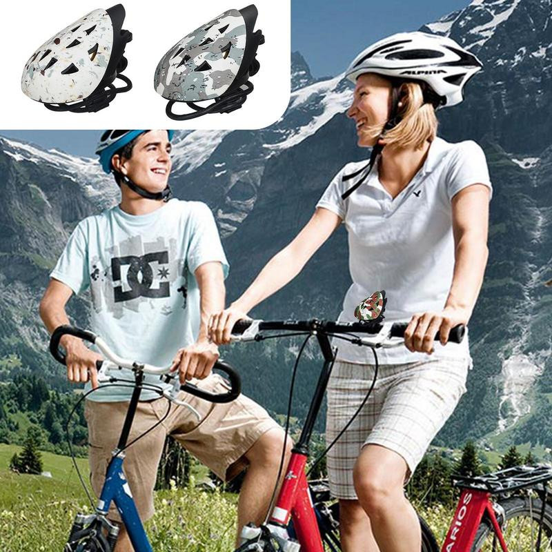 Könnyű kerékpáros csengő kürt rajzfilm e-robogó sisakharangok szuper hangos hegyi kerékpáros réz csengőgyűrű kerékpár kellék