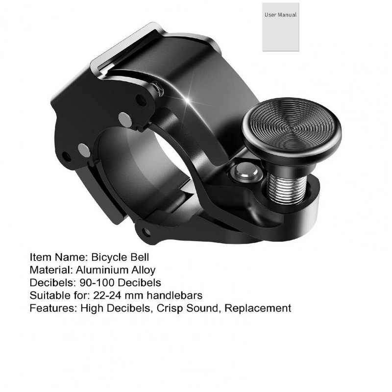 Jalgrattakella Q-kujuline 22–24 mm juhtrauda kinnitatav kõrge detsibelliga kaasaskantav alumiiniumsulamist maastikujalgratta sarvrattatarvikud