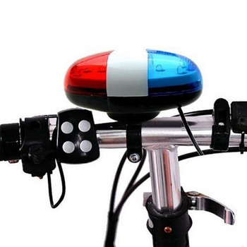 Κουδούνι ποδηλάτου 6LED 4 τόνοι προειδοποιητικό φως σειρήνας Ηλεκτρονικό ποδήλατο Ηλεκτρονικό ποδήλατο Συναγερμός καμπανάκι ποδηλάτου Αξεσουάρ ποδηλάτου