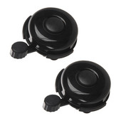 2X jalgrattakell – alumiiniumist jalgrattakell – klassikaline jalgrattakell täiskasvanutele meestele naistele lastele tüdrukutele poistele jalgrattad (must)