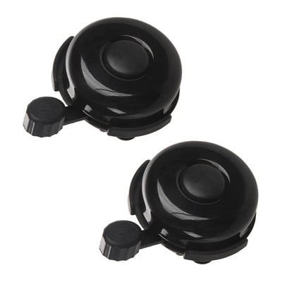 2X jalgrattakell – alumiiniumist jalgrattakell – klassikaline jalgrattakell täiskasvanutele meestele naistele lastele tüdrukutele poistele jalgrattad (must)