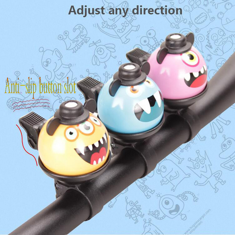 Új Monster csengő kerékpár kürt robogók kreatív rajzfilm kerékpár csengő magas decibel lovaglás összecsukható kerékpár mountain bike kiegészítők