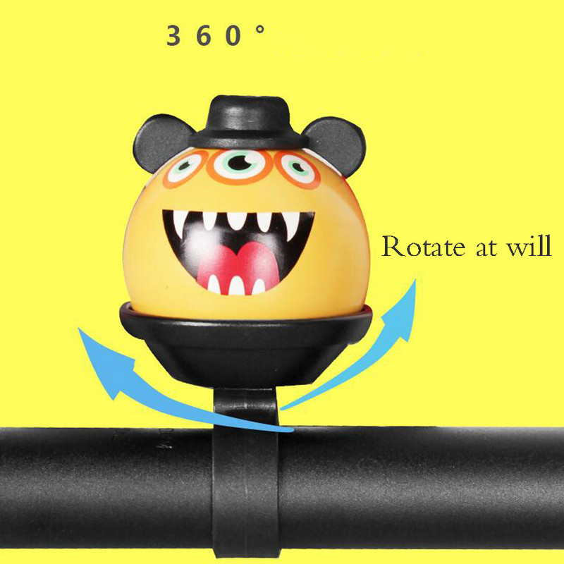 Új Monster csengő kerékpár kürt robogók kreatív rajzfilm kerékpár csengő magas decibel lovaglás összecsukható kerékpár mountain bike kiegészítők