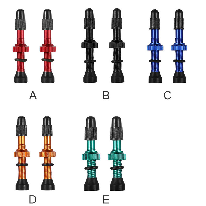 2 vnt dviračių padangų vožtuvai dviračio koto lydinio šerdies bevamzdinis kalnų plento dviračio vakuuminis antgalis, 48/54/58/60 mm