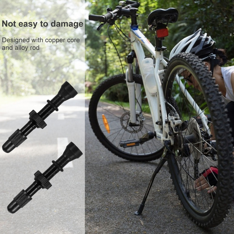 2 vnt dviračių padangų vožtuvai dviračio koto lydinio šerdies bevamzdinis kalnų plento dviračio vakuuminis antgalis, 48/54/58/60 mm