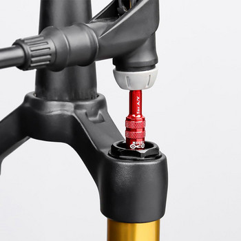 Въздушна вилка от алуминиева сплав Адаптер за надуваем клапан AV удължител Дюза за преобразуване Аксесоар за пътна вилка за велосипед