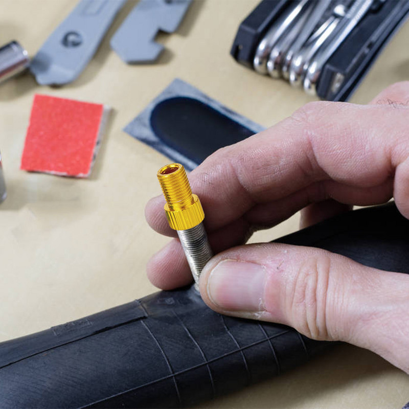 10db alumínium ötvözet kerékpárszelep-adapter készlet amerikaiból Presta átalakítóba kerékpáros légkompresszor szivattyúcső kerékpáros tartozékok