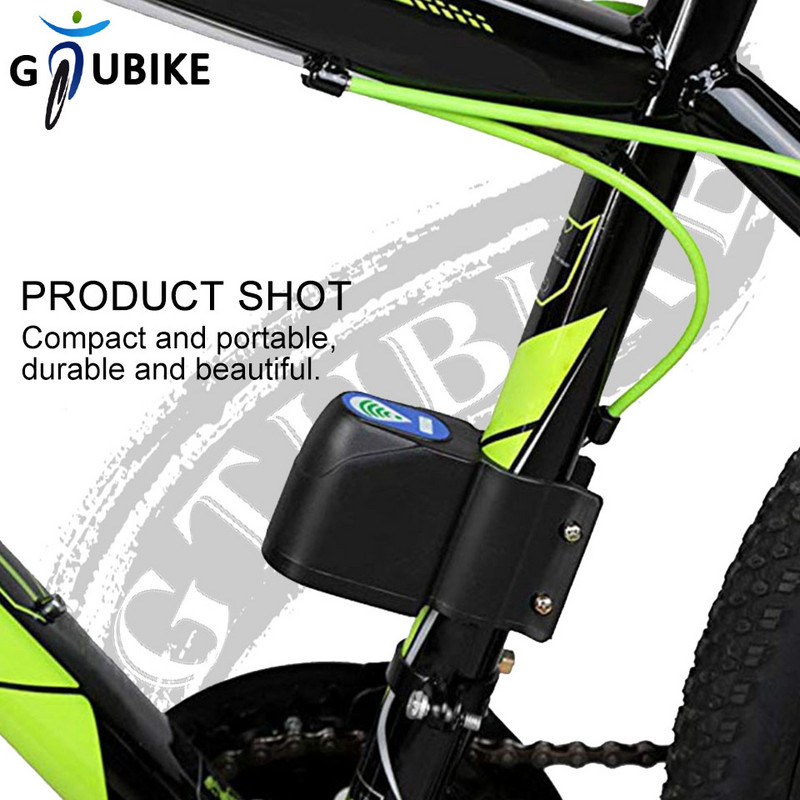 GTUBIKE Smart Wireless kaugjuhtimispult Jalgratta alarm Sireen Löögi Vibratsiooni andur Jalgratta lukk Vargusevastane Valve sissemurdmisalarm