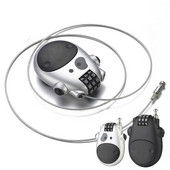 Slaptažodžio šalmo spyna su plieniniu kabeliu pakabinama spyna Dviratis nuo vagystės Mini Burglar Kick Motorolerio priedai motociklams, MTB