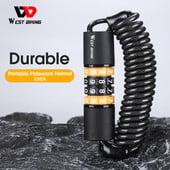 WEST BIKING Jalgratta lukk Kaasaskantav turvaparool Kiivri lukk Teraskaabel Traat Turvalukk Maastikuratta seljakoti lukk