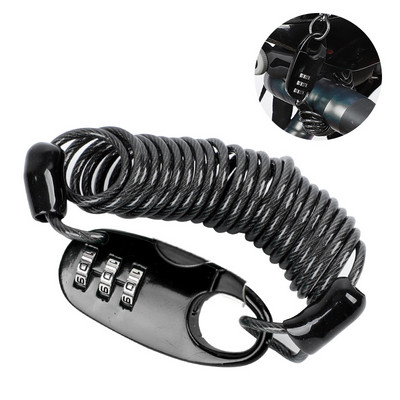 WEST BIKING Jalgratta lukk Kaasaskantav turvaparool Kiivri lukk Teraskaabel Traat Turvalukk Maastikuratta seljakoti lukk