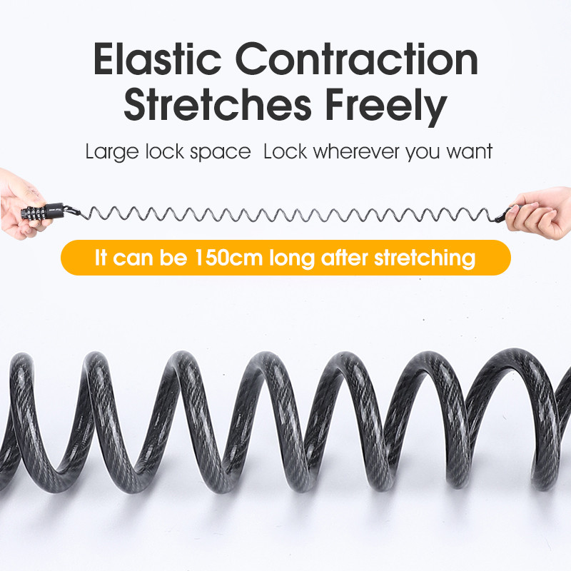 WEST BIKING Jalgratta lukk Kaasaskantav turvaparool Kiivri lukk Teraskaabel Traat Turvalukk Maastikuratta seljakoti lukk