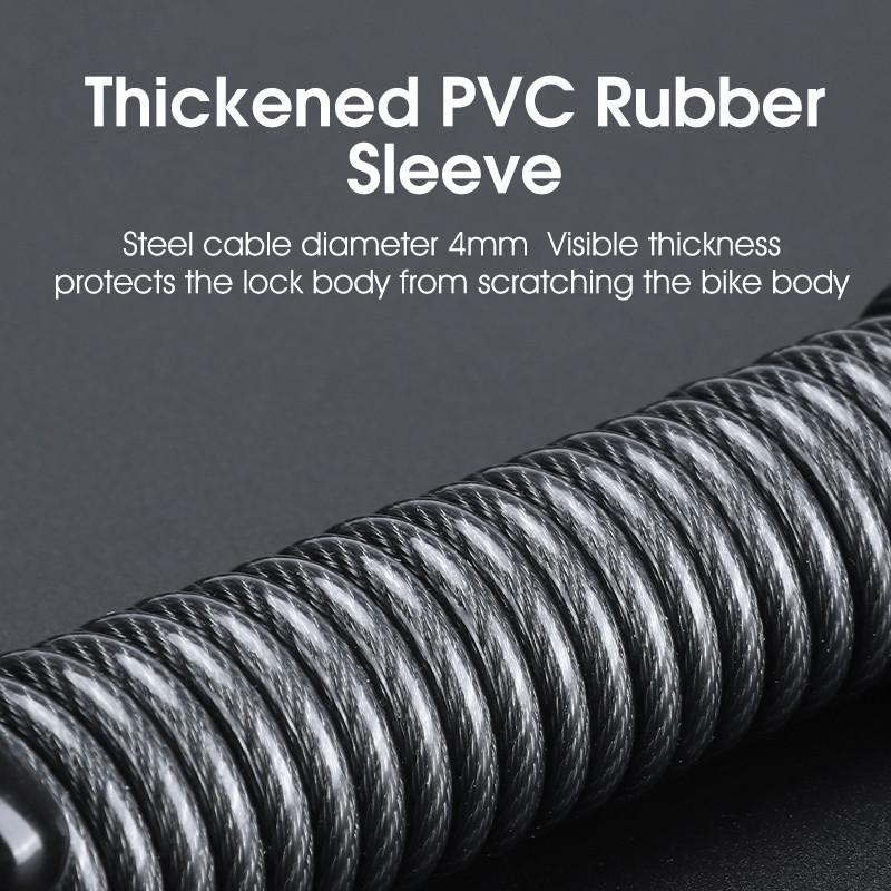 WEST BIKING Jalgratta lukk Kaasaskantav turvaparool Kiivri lukk Teraskaabel Traat Turvalukk Maastikuratta seljakoti lukk