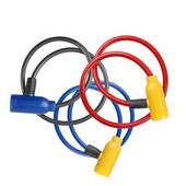 1 db Kerékpáros kábel lopásgátló kerékpár robogó biztonsági kerékpárzár 2 kulccsal biztonsági acél drót fémzár a kerékpáros alkatrészhez