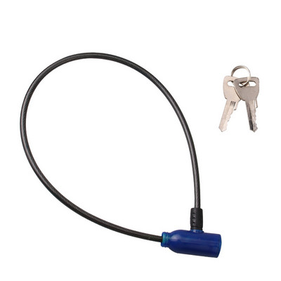1 db Kerékpáros kábel lopásgátló kerékpár robogó biztonsági kerékpárzár 2 kulccsal biztonsági acél drót fémzár a kerékpáros alkatrészhez
