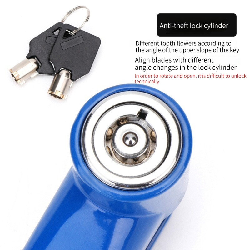 Kuumalt müüa jalgratta ketaspidurilukk sulamist vargusvastane lukk kaasaskantav turvamootorratta ketaspidurilukk jalgrattatarvikud