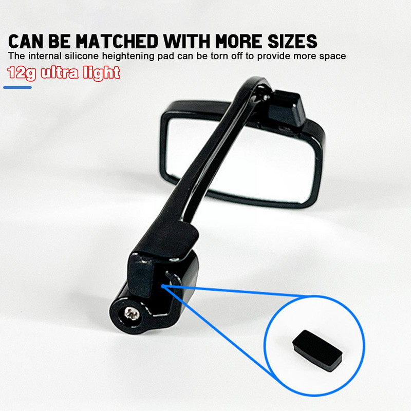 Dviračio dviračio dviračių važiavimo akiniai galinio vaizdo veidrodėlis 360 galinio vaizdo reguliavimas Galinio vaizdo akinių tvirtinimo šalmas