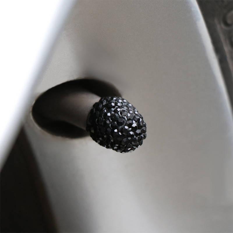 4db/szett Bling Crystal autógumi szelepsapkák gyémánt csillogó porálló kerékszelep sapkák autós kiegészítő női autós bábu dekor