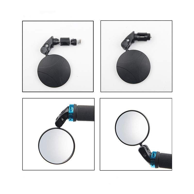360° rotācijas universāls velosipēda atpakaļskata spogulis, regulējams kalnu ceļu transportlīdzeklis, salokāms izliekts spogulis braucamrīks