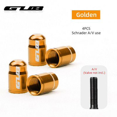 GUB 4 DB Kerékpárszelep sapka Opcionális Schrader A/V Presta F/V CNC-megmunkálású ötvözet eloxált mellbimbófedél rusztikus mentes