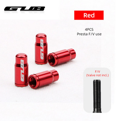 GUB 4 DB Kerékpárszelep sapka Opcionális Schrader A/V Presta F/V CNC-megmunkálású ötvözet eloxált mellbimbófedél rusztikus mentes