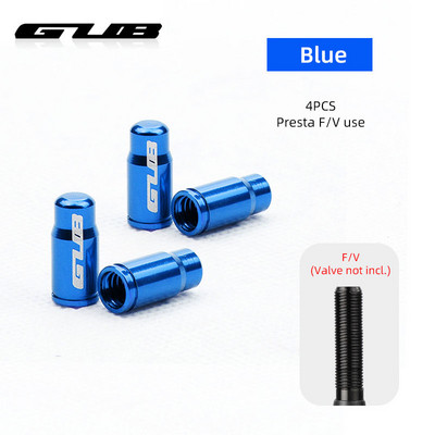 GUB 4 DB Kerékpárszelep sapka Opcionális Schrader A/V Presta F/V CNC-megmunkálású ötvözet eloxált mellbimbófedél rusztikus mentes