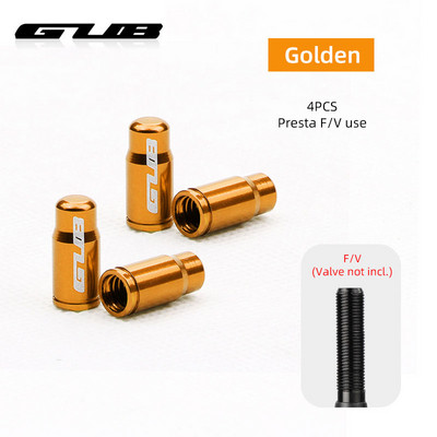 GUB 4 DB Kerékpárszelep sapka Opcionális Schrader A/V Presta F/V CNC-megmunkálású ötvözet eloxált mellbimbófedél rusztikus mentes