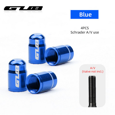 GUB 4 DB Kerékpárszelep sapka Opcionális Schrader A/V Presta F/V CNC-megmunkálású ötvözet eloxált mellbimbófedél rusztikus mentes