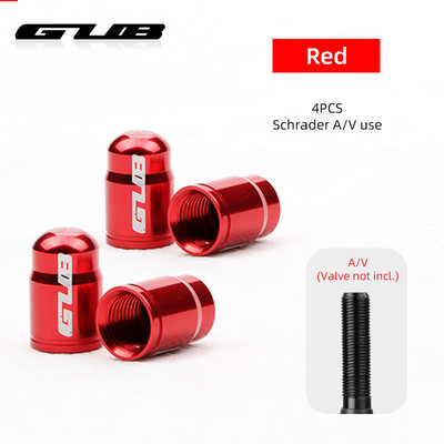 GUB 4 DB Kerékpárszelep sapka Opcionális Schrader A/V Presta F/V CNC-megmunkálású ötvözet eloxált mellbimbófedél rusztikus mentes