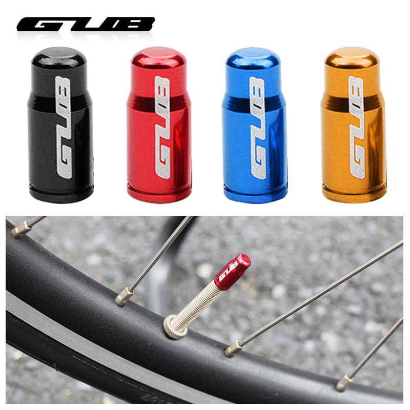 GUB 4 DB Kerékpárszelep sapka Opcionális Schrader A/V Presta F/V CNC-megmunkálású ötvözet eloxált mellbimbófedél rusztikus mentes