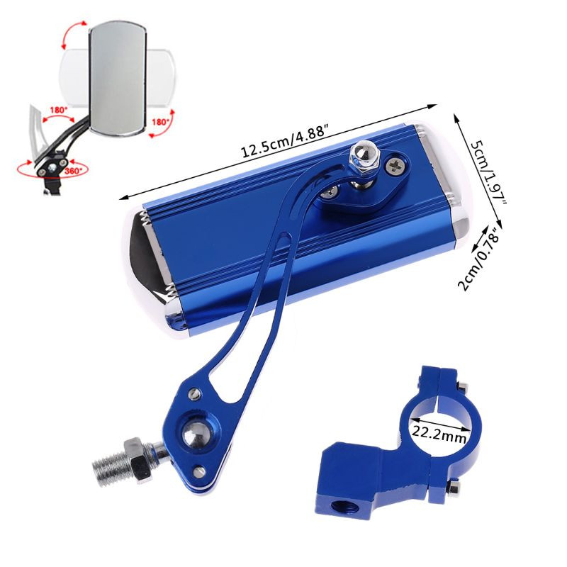 Galinio vaizdo veidrodėlis Dviračių važiavimas dviračiu Aiškus platus galinis taikiklis Galinio vaizdo atšvaitas Reguliuojamas vairas kairysis dešinysis veidrodėlis