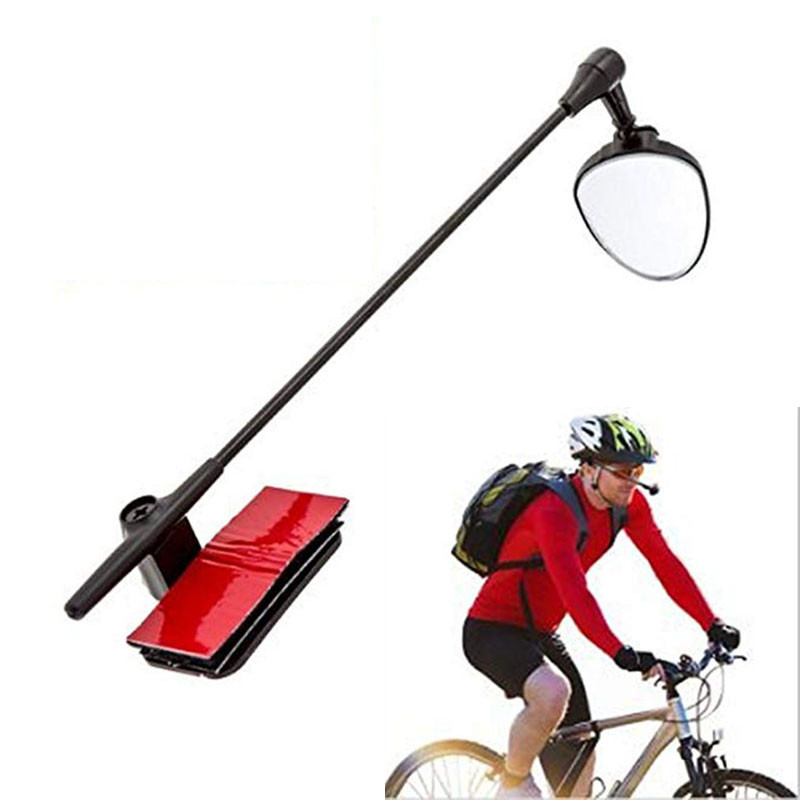 Kerékpárra tapadó visszapillantó tükör felnőtteknek Kerékpáros motoros bukósisak kristálytiszta kilátással állítható kerékpáros tükörrel