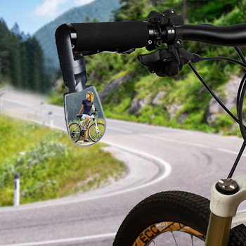 1 ζεύγος καθρέφτες μίνι ποδηλάτου ρυθμιζόμενου περιστροφής γενικής χρήσης για MTB Road Bike Cycling Ευρυγώνιο τιμόνι Ποδηλασία καθρέφτη οπισθοπορείας